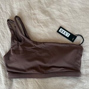 LSKD Set Up one shoulder sports bra